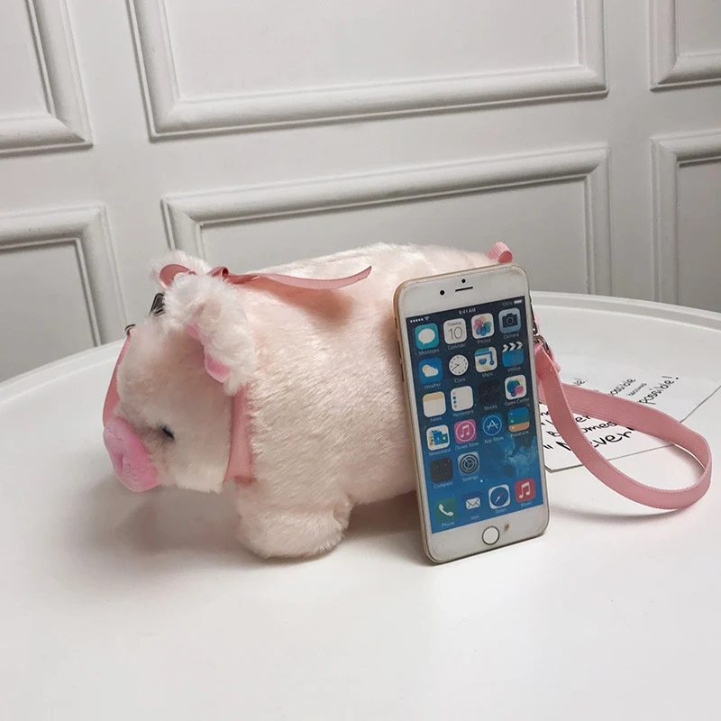 Plüsch Schwein-Themen Umhängetasche