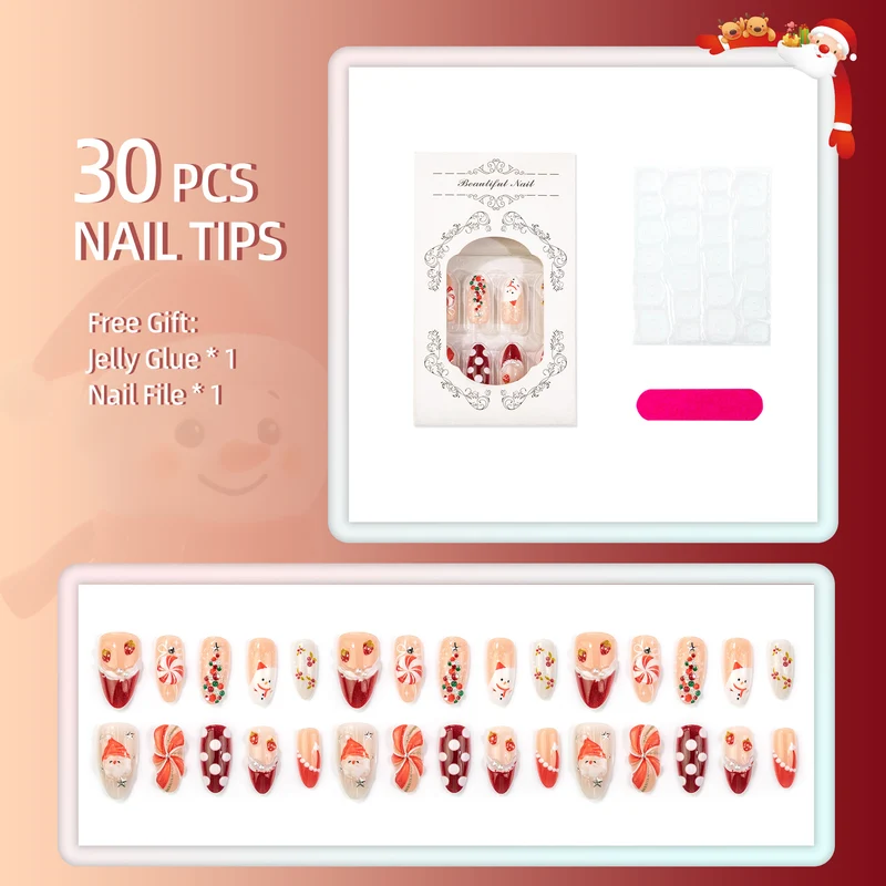 Festliches Feiertags-Nagelkunst-Set