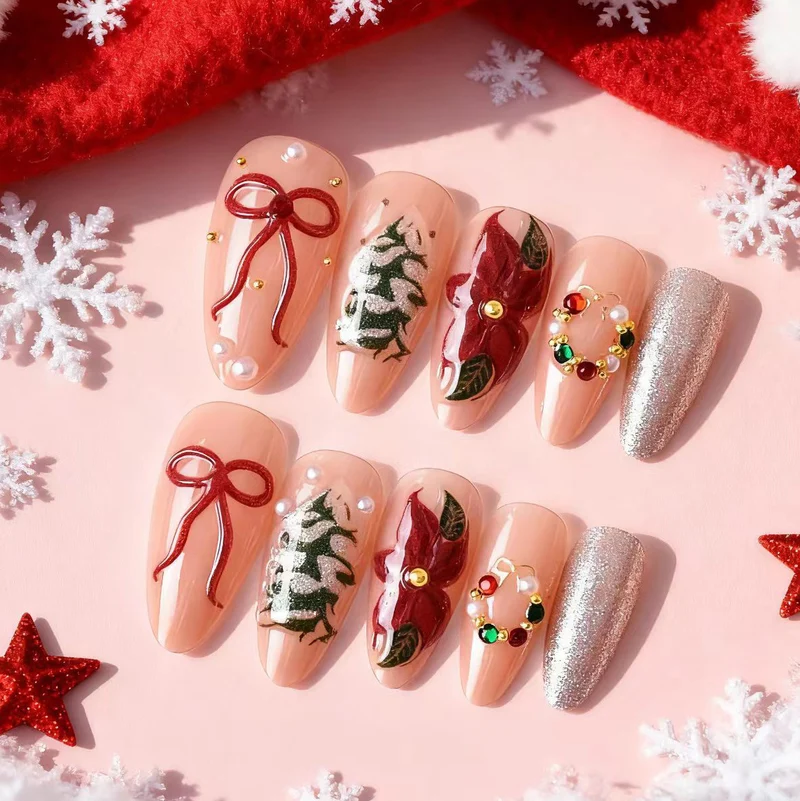 Festliches Feiertags-Nagelkunst-Set