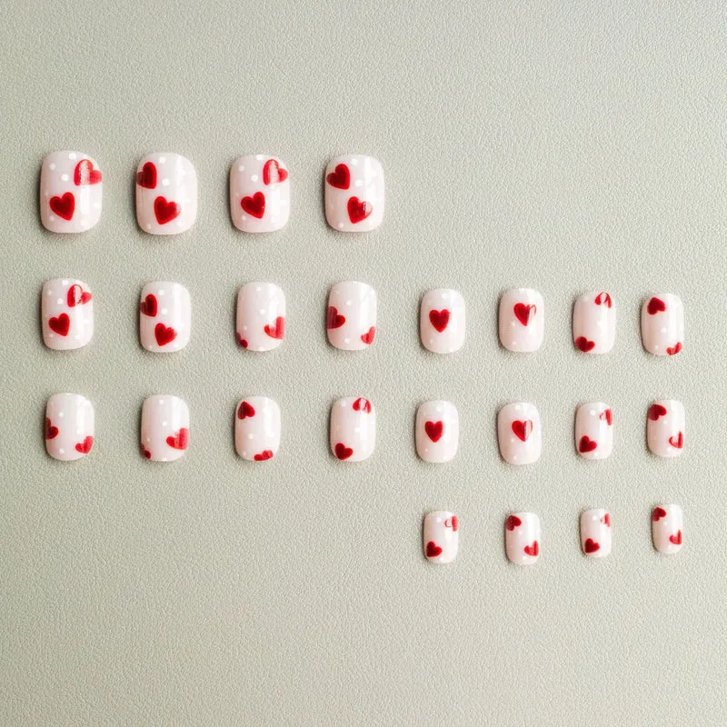 Herz-themen Acryl-Nagelkunst Set