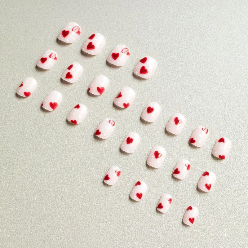 Herz-themen Acryl-Nagelkunst Set
