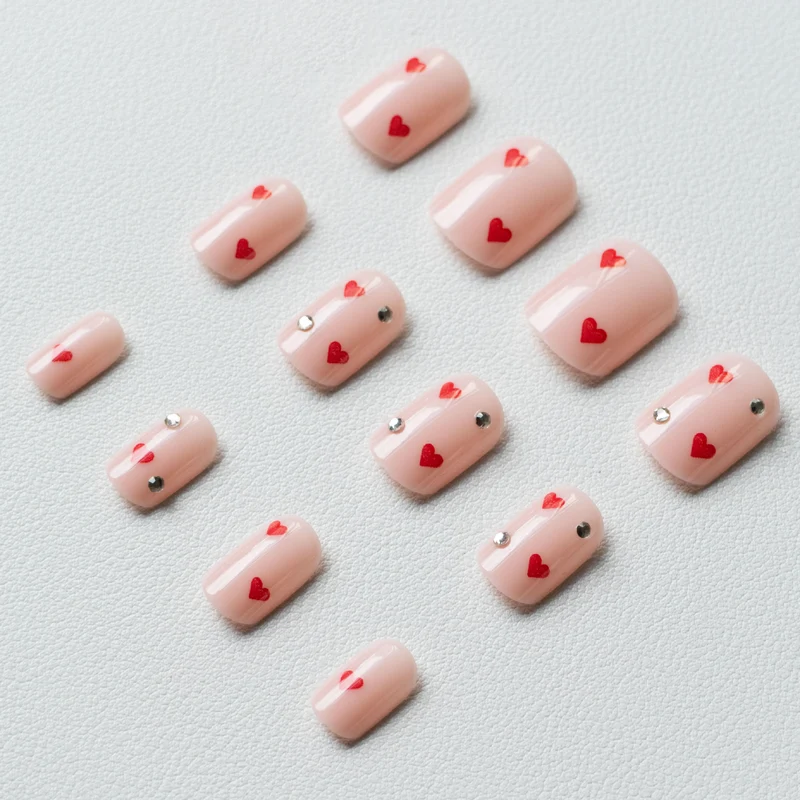 Herz-Muster Nagelkunst-Kit