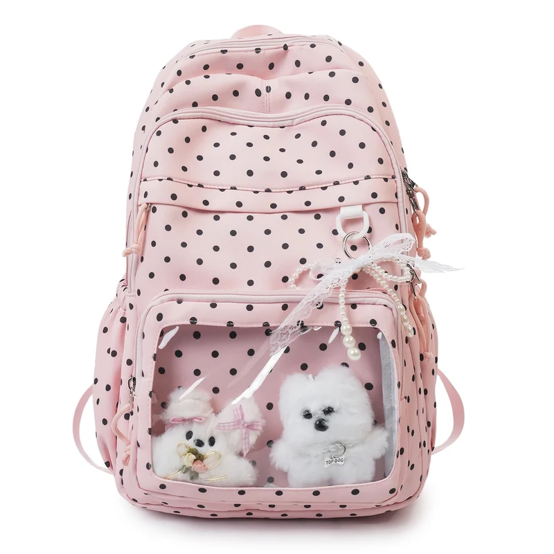 Hübscher Rucksack mit Punktenmuster