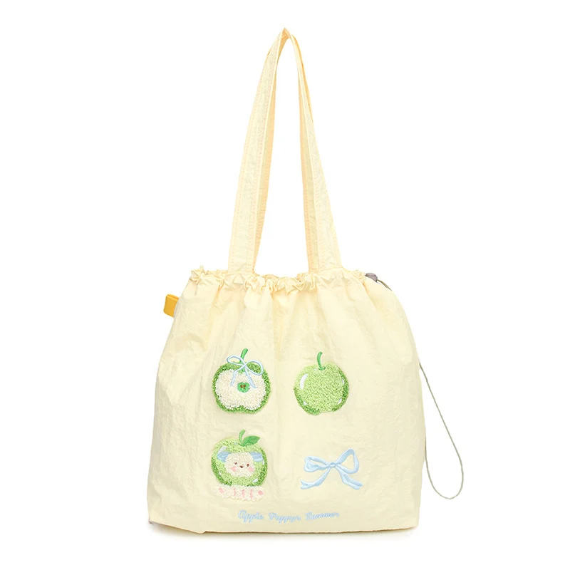 Süße Cartoon-Themen Kordelzug-Tote Tasche