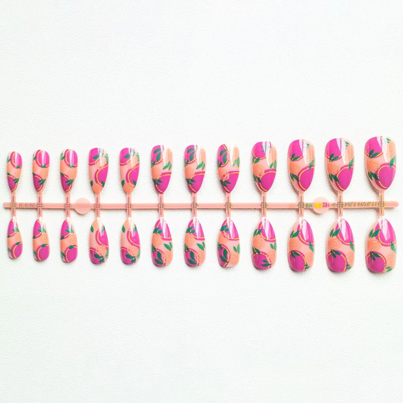 Floral Rose Acryl-Nagelkunst