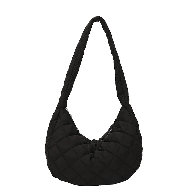 Gepolsterte Hobo-Schultertasche