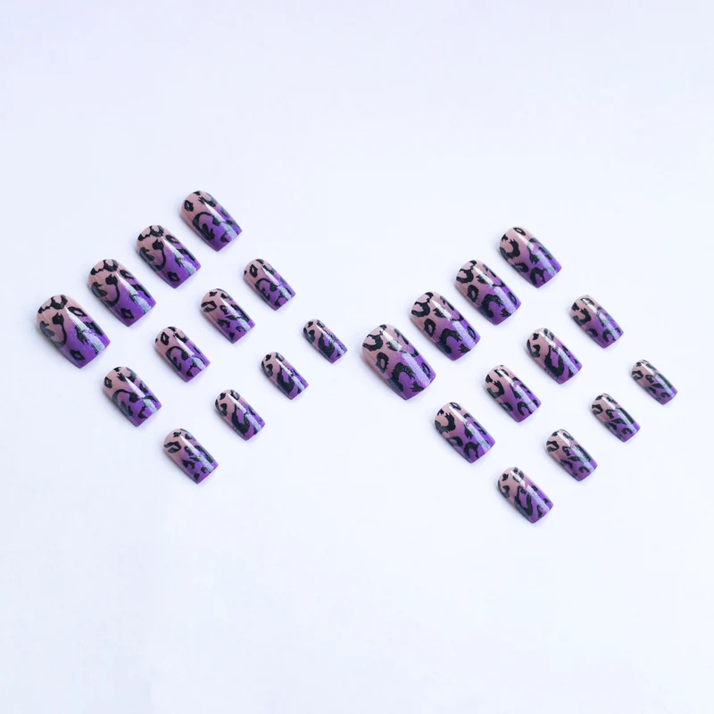 Wilder Leopard-Print-Nagelkunst-Set