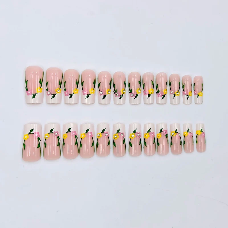 Blumen Design Acryl Nagelkunst Set