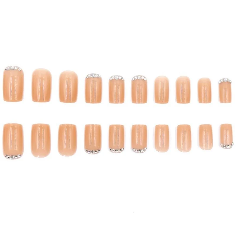 Elegantes Strass Akzent Nagelkunst Set