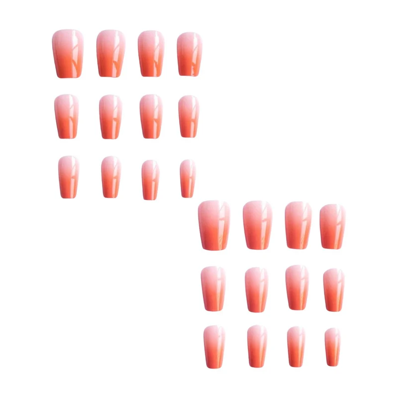Elegante Ombre-Gel-Nagelverlängerungen