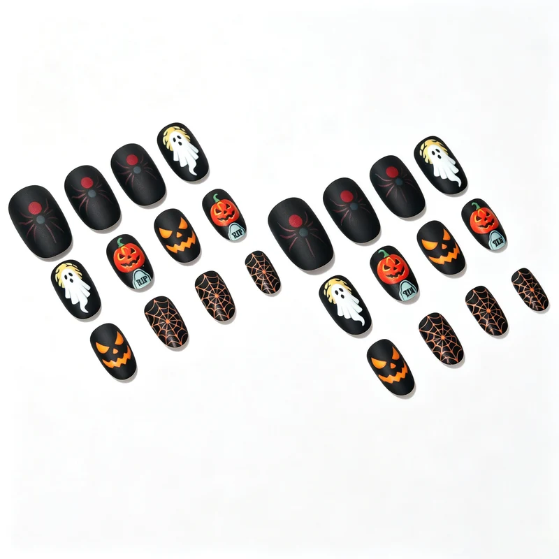 Gruseliges Halloween-Thema Nagelkunst-Set