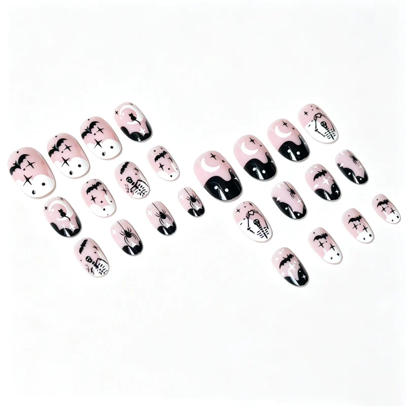 Halloween-Themen-Nagelkunst-Set