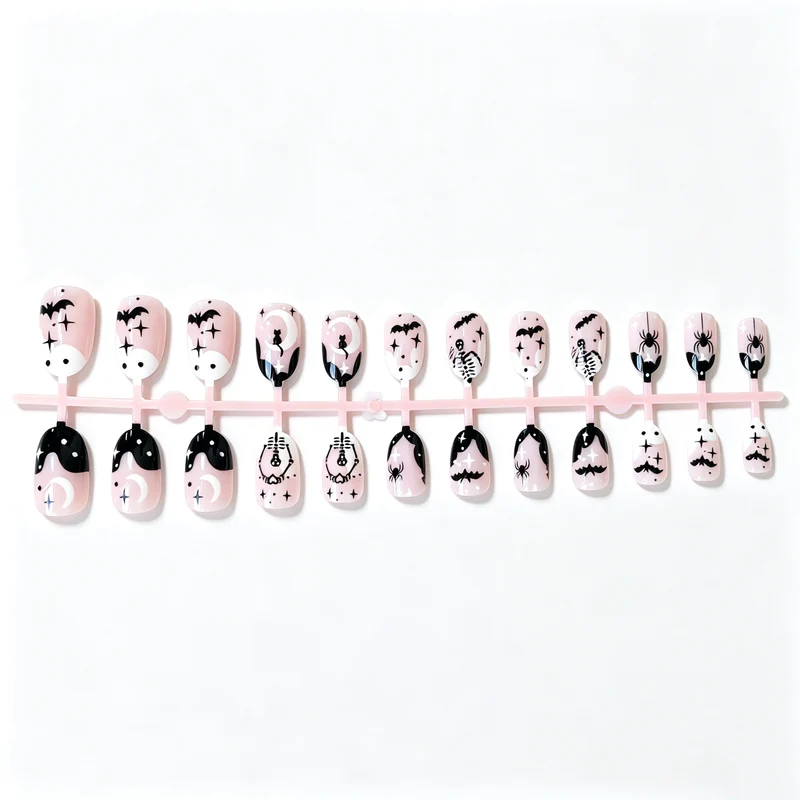 Halloween-Themen-Nagelkunst-Set
