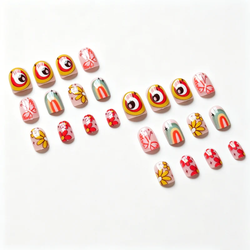 Lebhaftes Künstlerisches Nageldesign