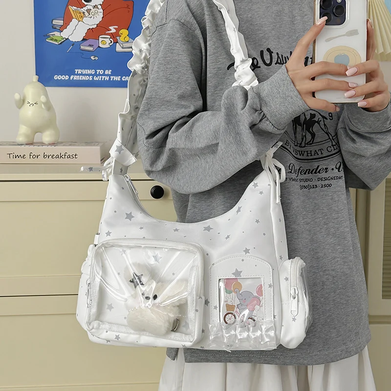 Sternenmuster Schultertasche