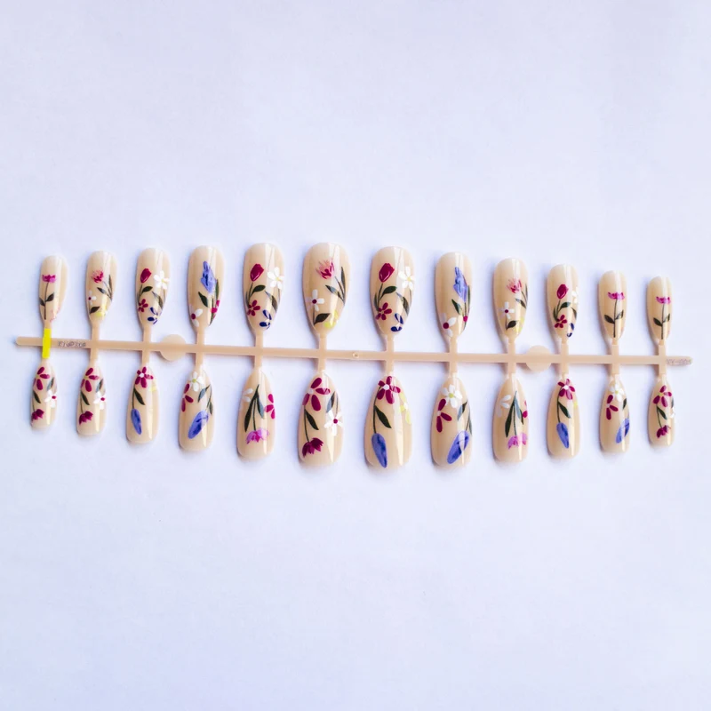 Florale Kunst Nageldekor Set