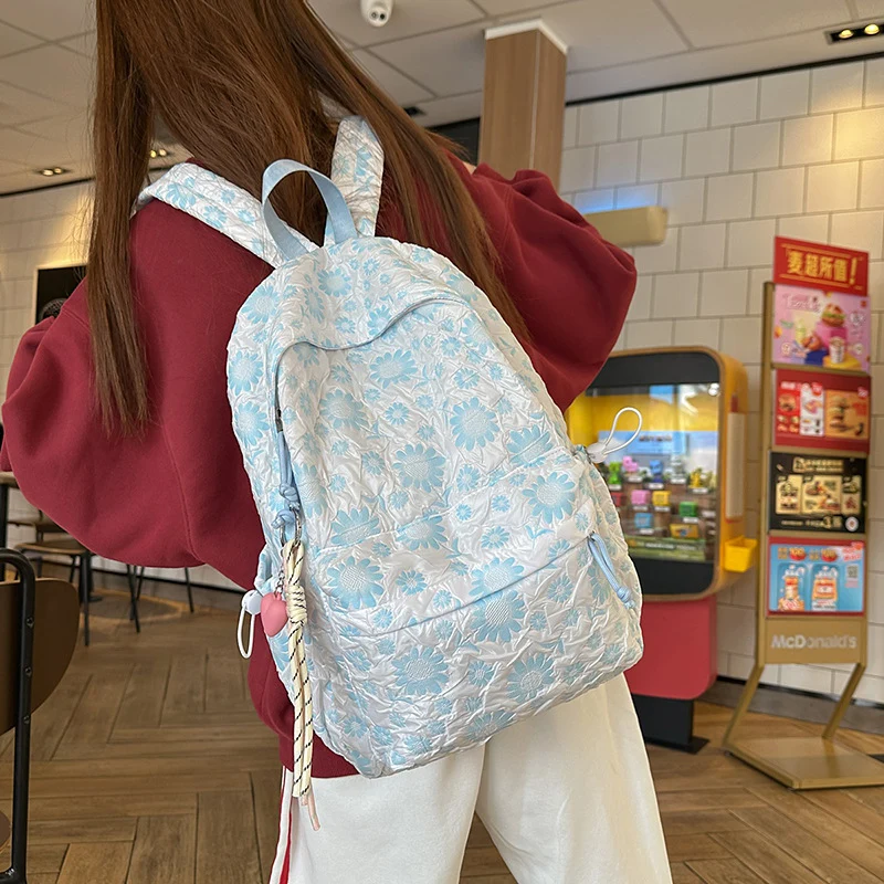 Blumenmuster Stepp Rucksack