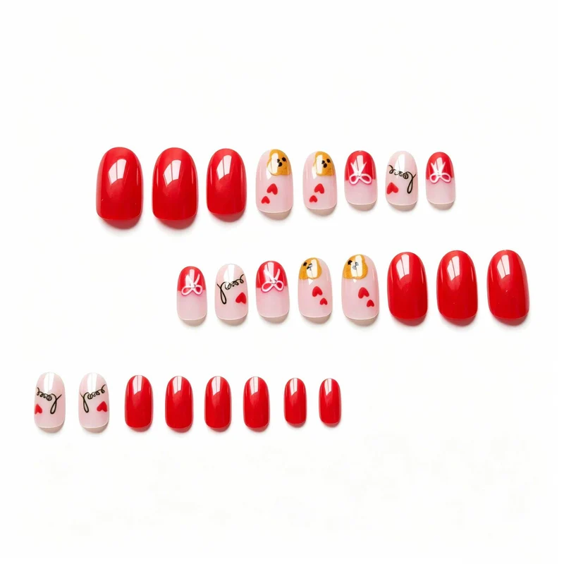 Romantisches Künstlerisches Nageldesign