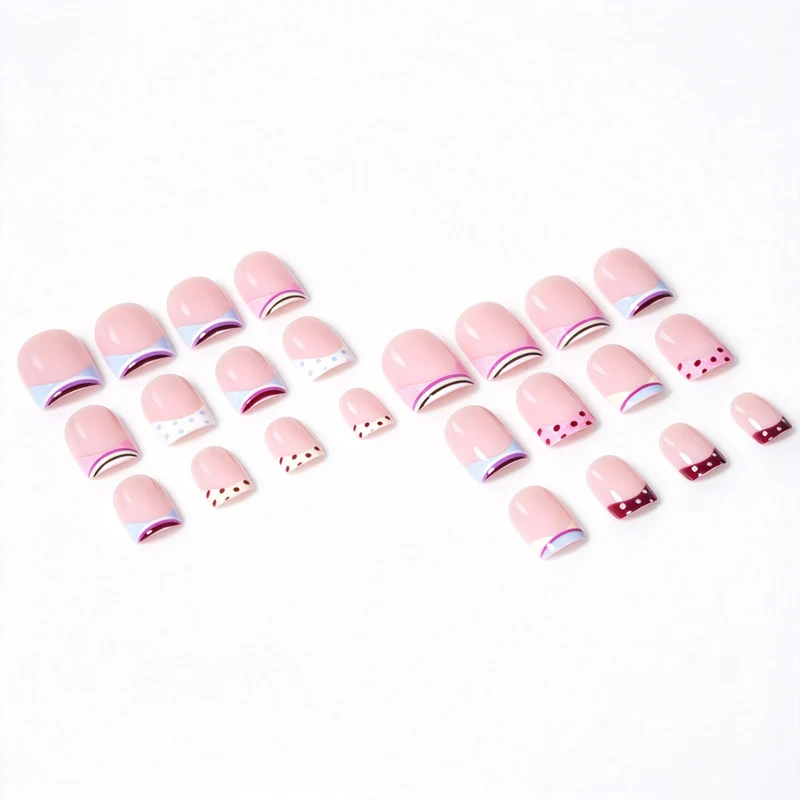 Trendy French Tip Nagelkunstset