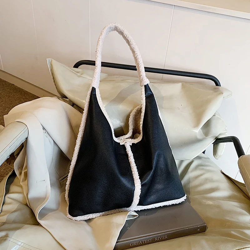 Faux-Leder Tote Bag