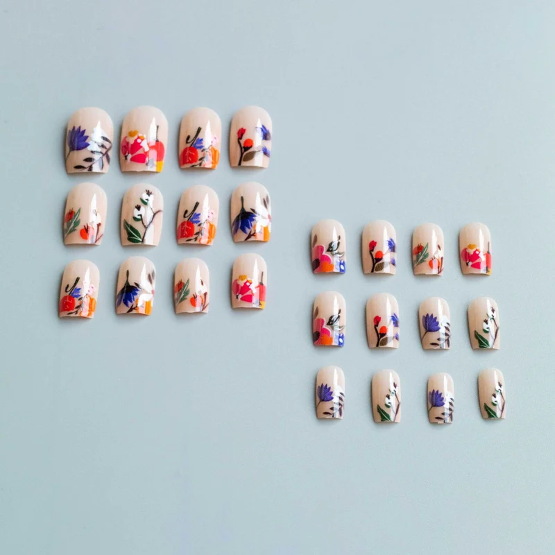 Floral Acryl Nagelkunst Set