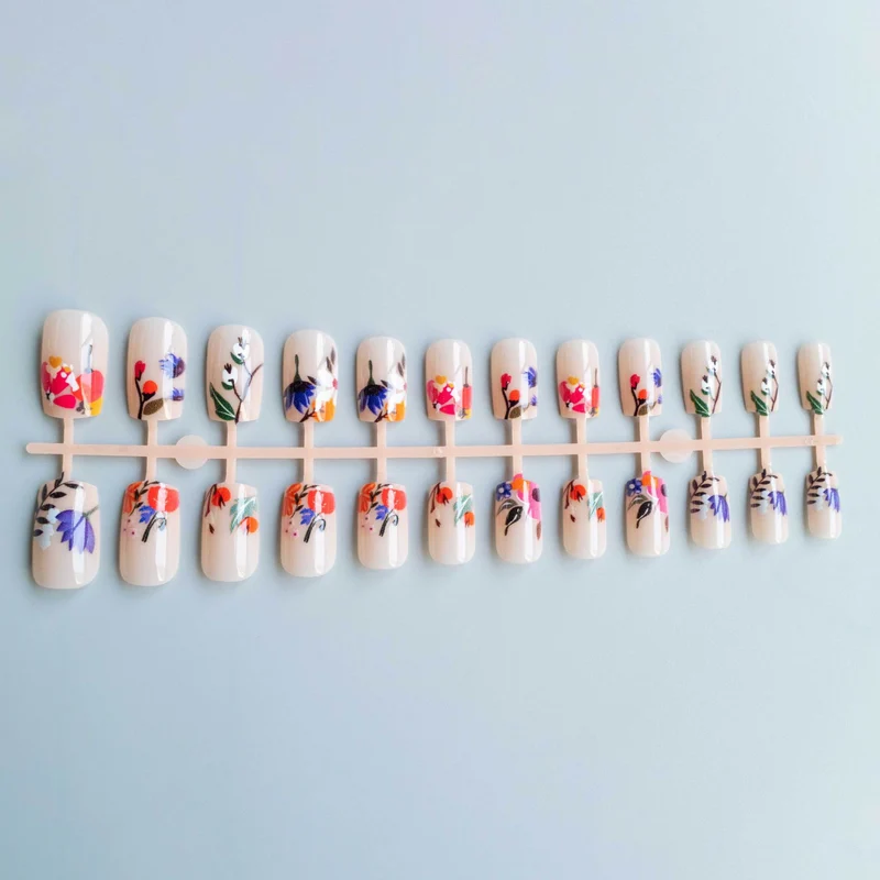 Floral Acryl Nagelkunst Set