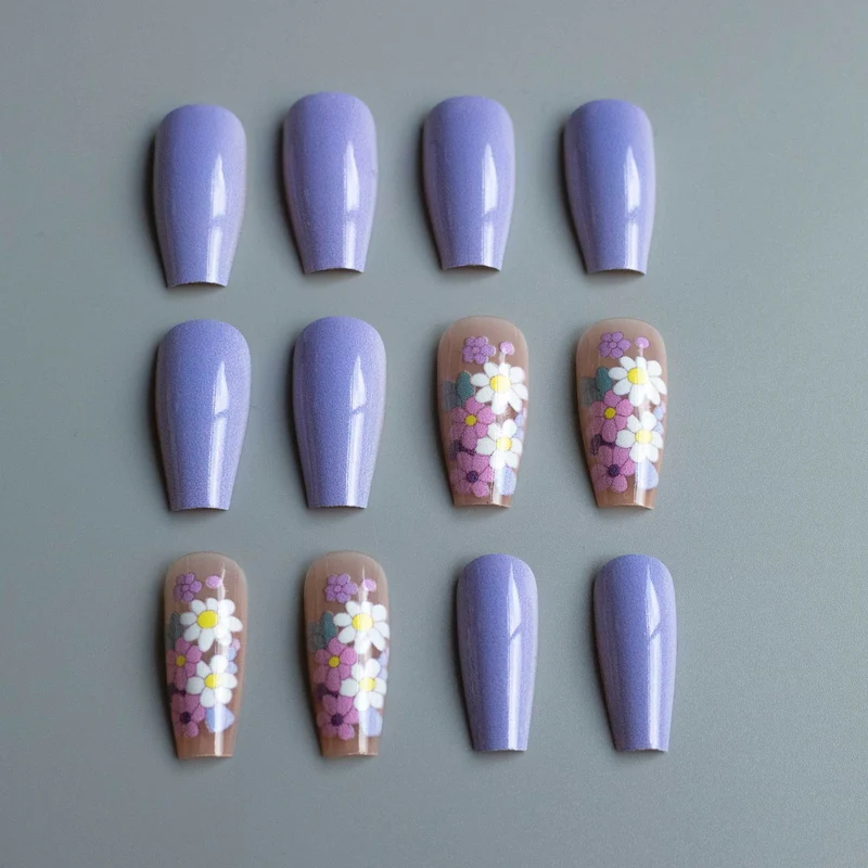 Florales Acryl-Nagelkunst-Kit