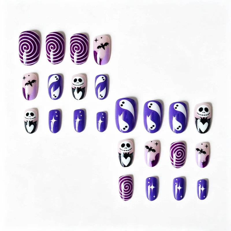 Halloween-inspiriertes Nagelkunst-Set
