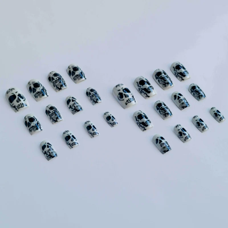 Gothic Skull Nagelkunst Set