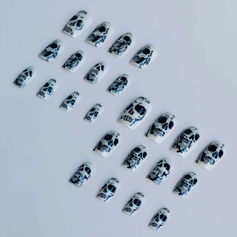Gothic Skull Nagelkunst Set