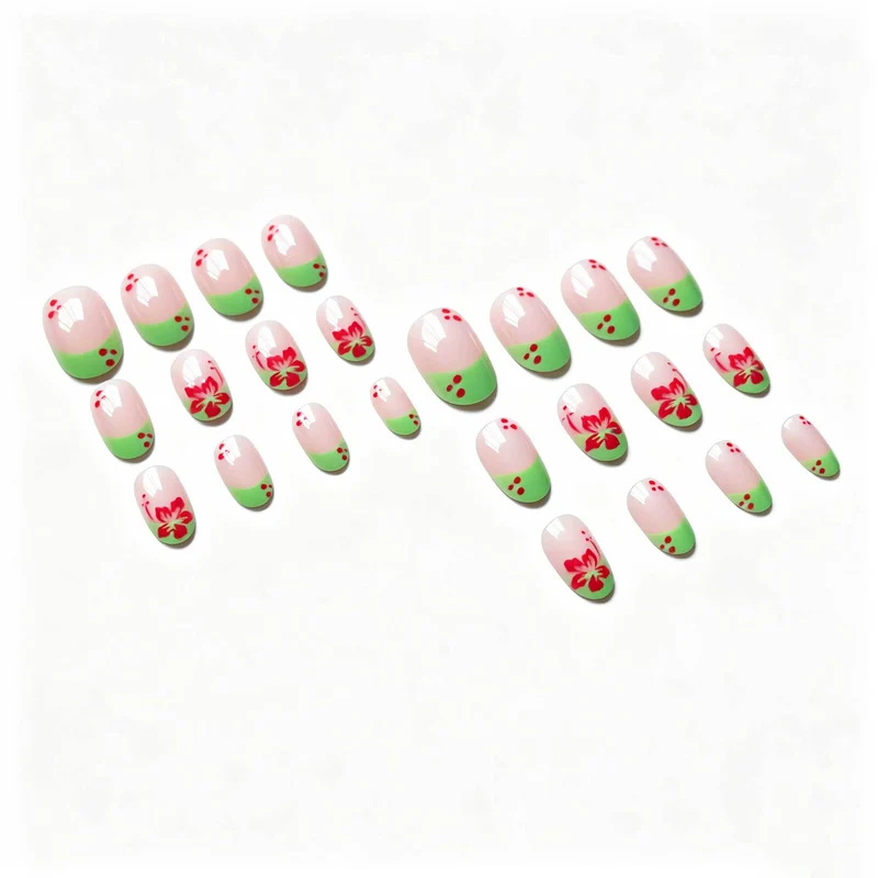 Florales Akzent Nageldesign