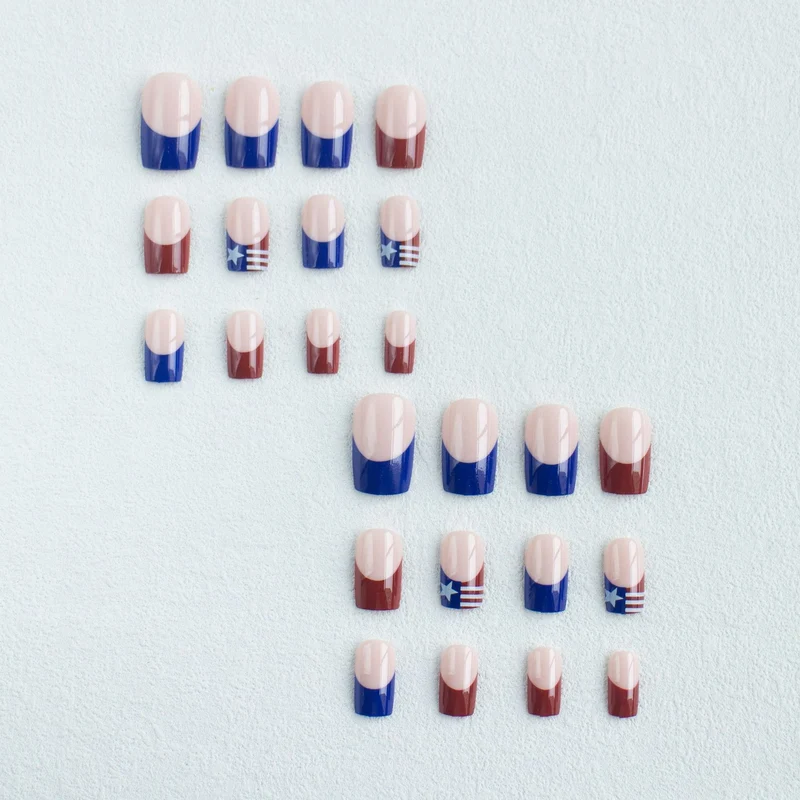 Patriotisches Nagelkunst-Set