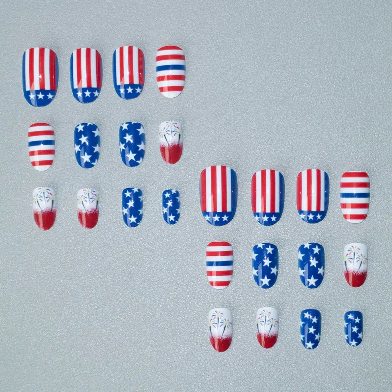 Patriotische Nail Art