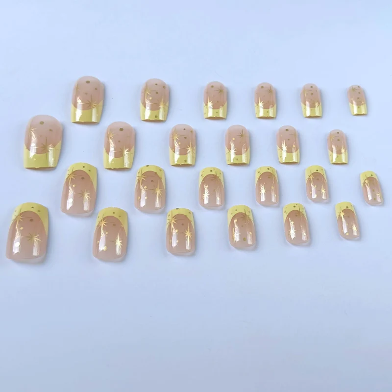Glitzerndes Stern Akzent Nagelkunst Set