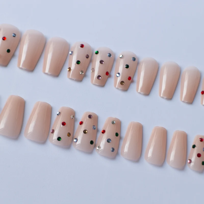 Glitzerndes Strass-Nagelkunst-Set