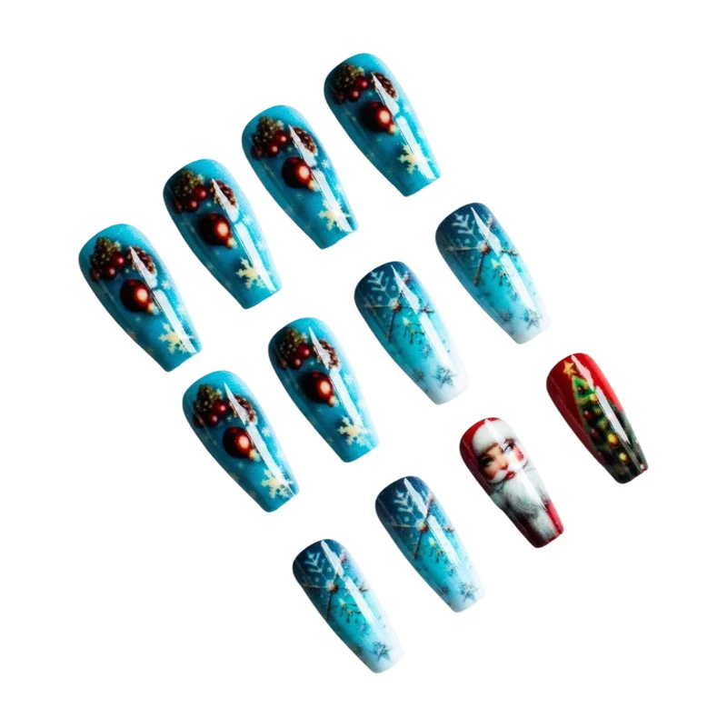 Festliches Winter-Themen Nagelkunst Set
