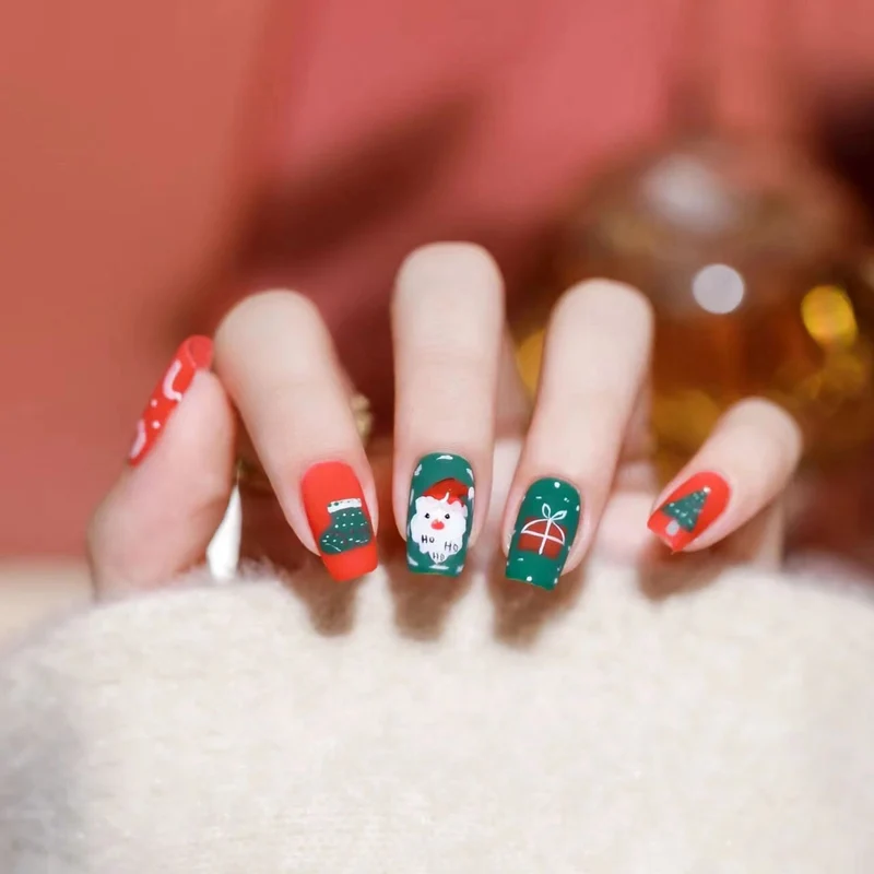 Festliche Winter Themen Nagelkunst