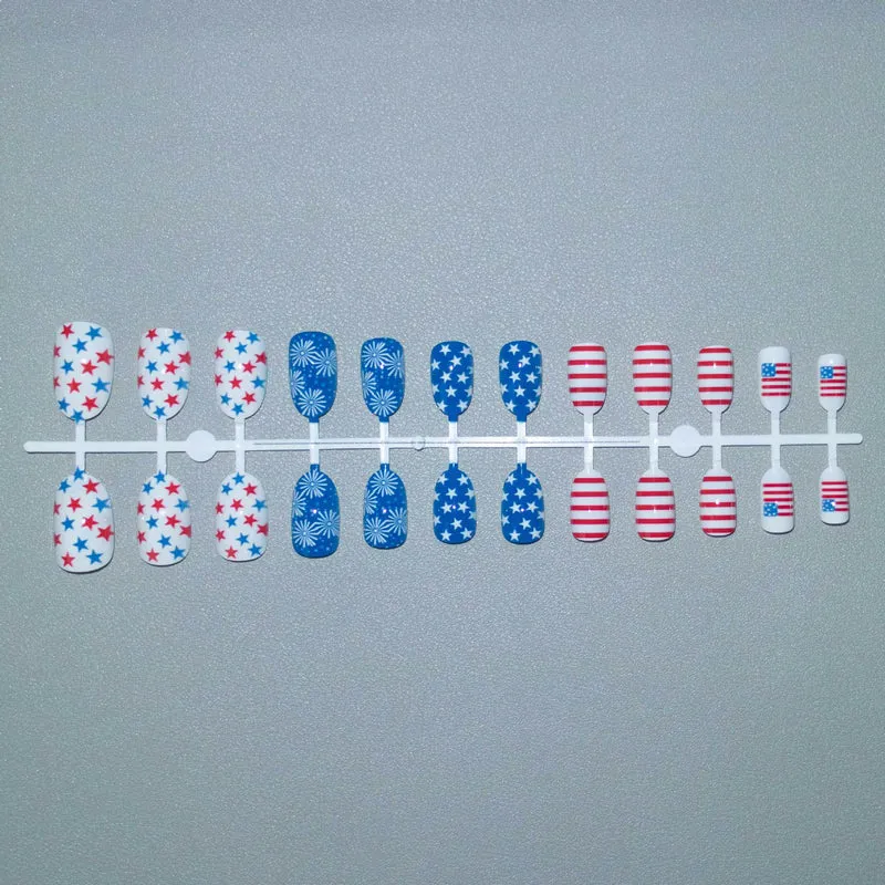Patriotische Nagelkunst