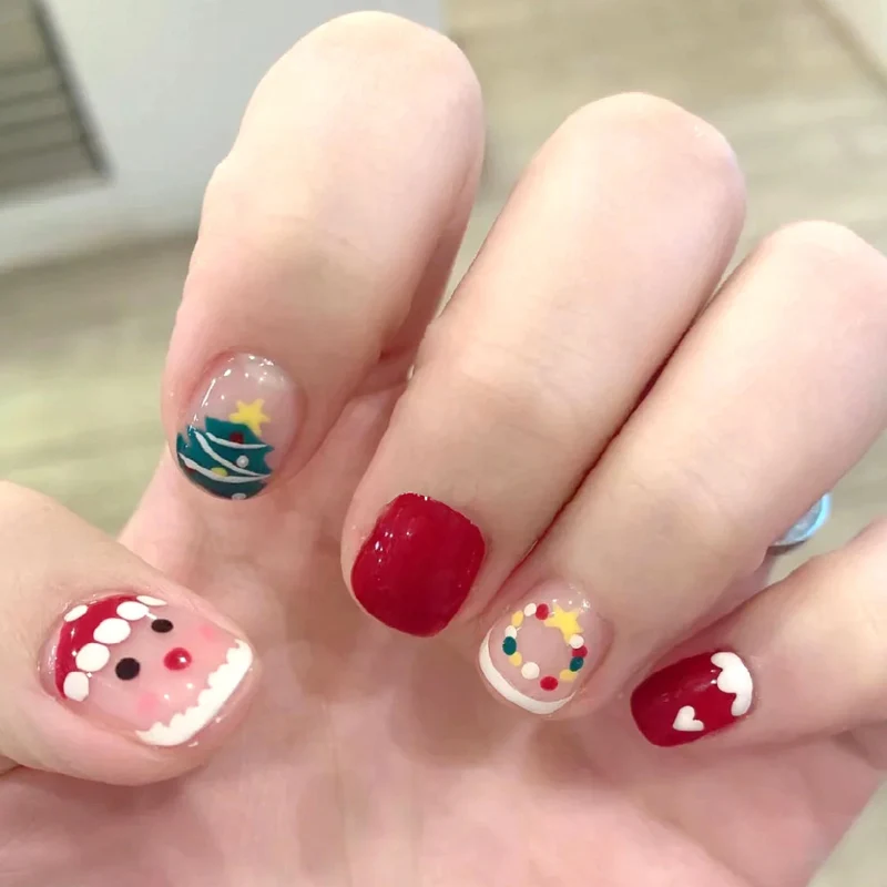 Festliches Feiertagsthemen-Nagelkunstset