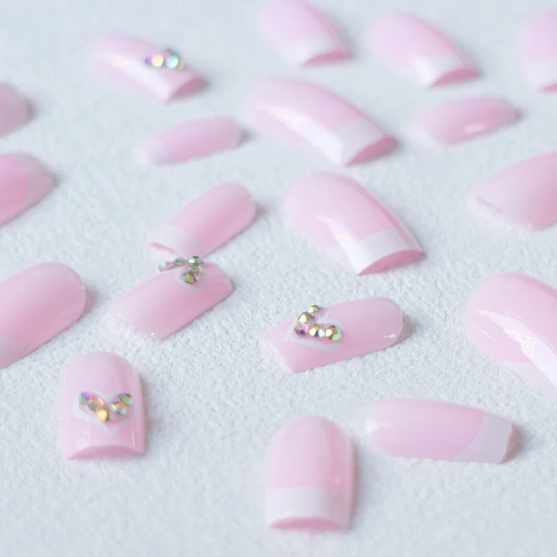 Elegantes Französisch-Spitzen-Acryl-Nagelkunst-Set 1790958233
