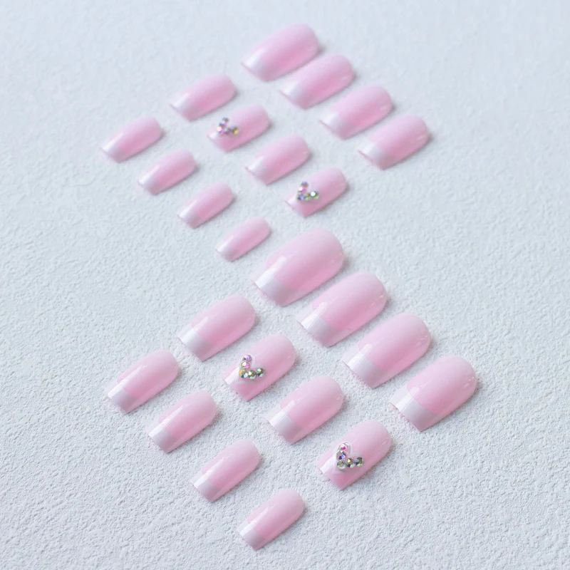 Elegantes Französisch-Spitzen-Acryl-Nagelkunst-Set 1790958233