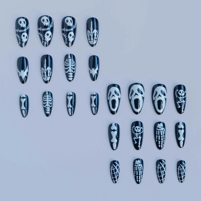 Festliches Halloween-Themen-Nagelkunst-Set