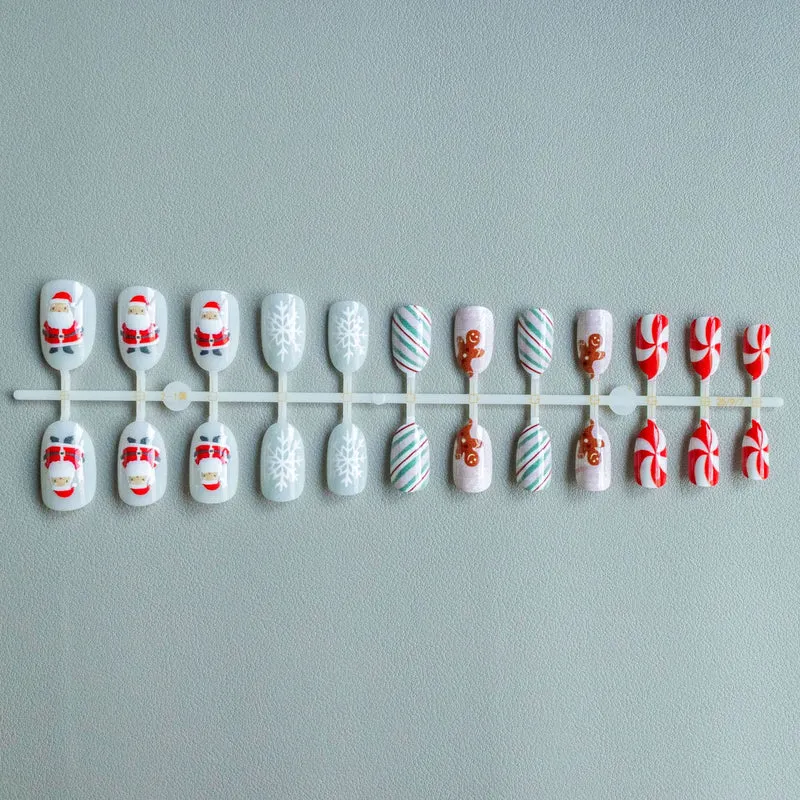 Festliches Lebkuchen-Nagelkunst-Set