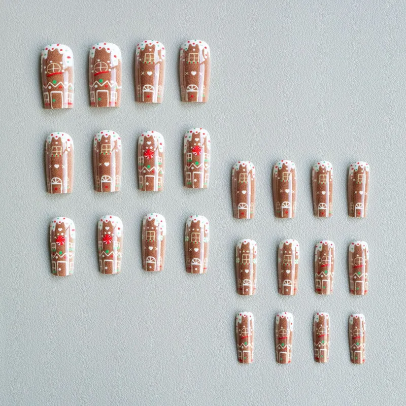 Festliches Lebkuchen-Nagelkunst-Kit
