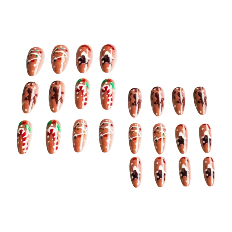 Festliches Lebkuchen Nagelkunst Set 1790958181