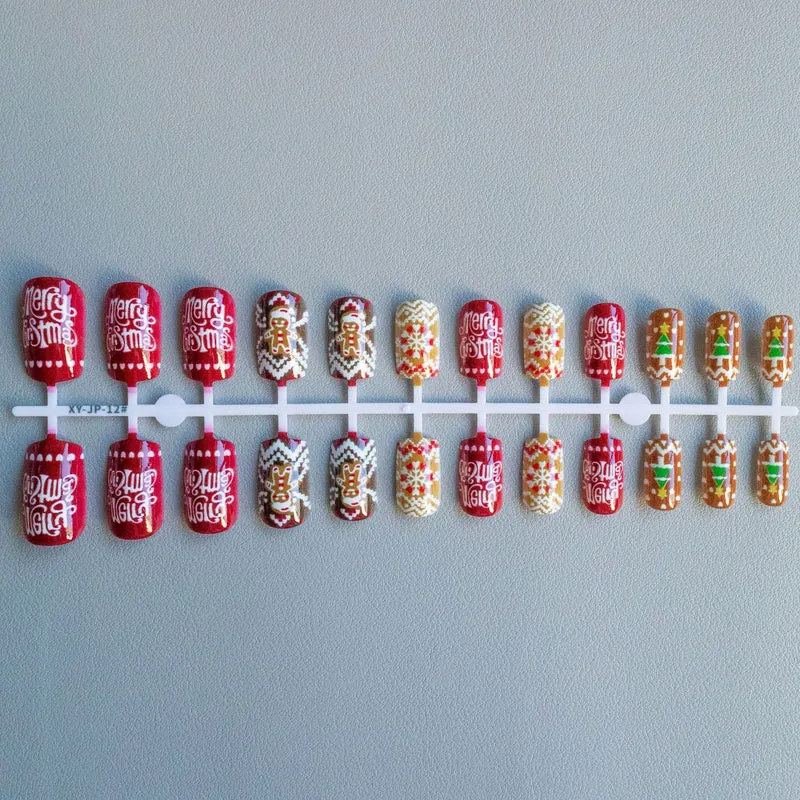 Festliches weihnachtliches Nail Art Set