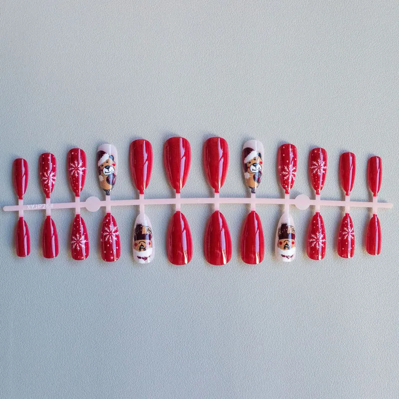 Festliches Weihnachts-Motiv-Nagelkunst-Set