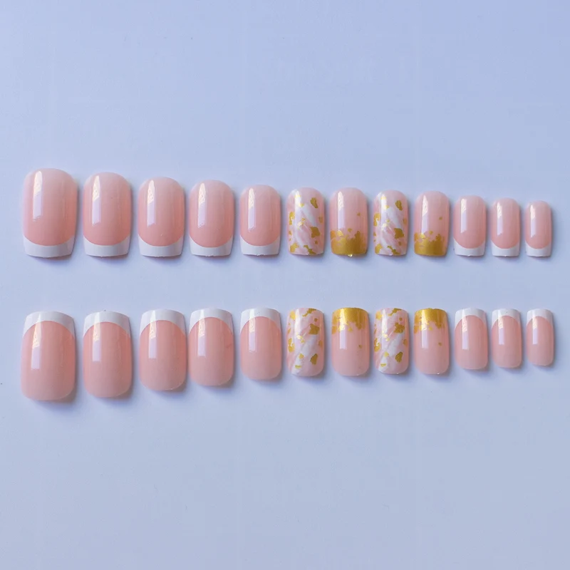 Luxus Goldblatt Nagelkunst Set