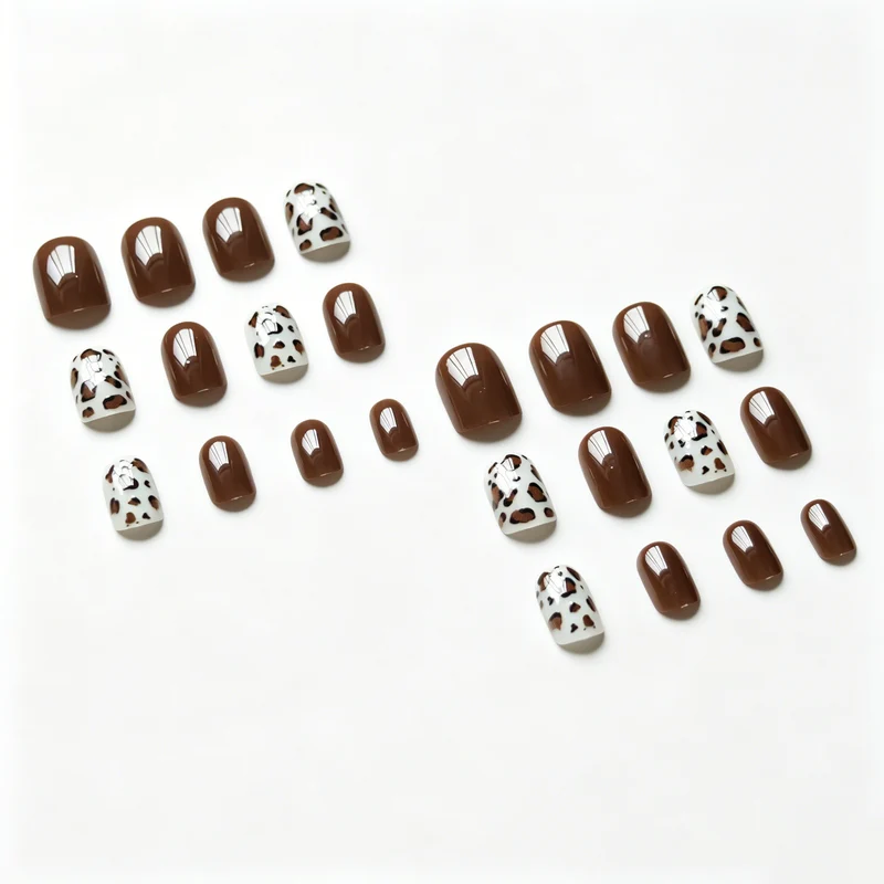 Leopard Print Nagelkunst Set
