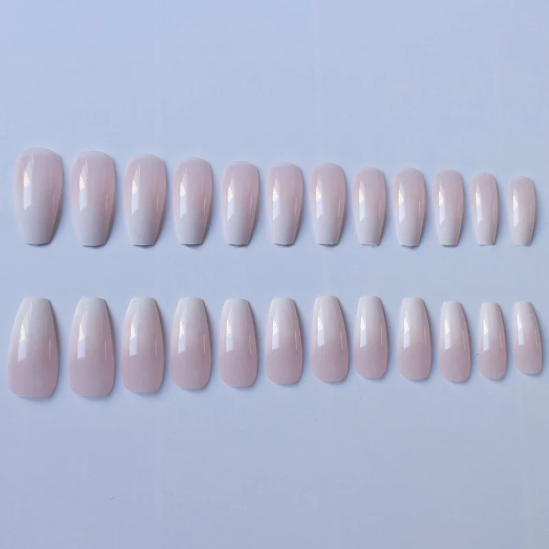 Elegante Faux-Mandel-Form Druck-Nägel